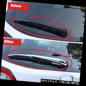 ���A�[�J�[�S�J�o�[ �z���_CRV 2017-2018�̂��߂̑���ABS�㕔���ӂ��̃��C�p�[�J�o�[�g�������`4PCS Decor ABS Rear Window Lid Wiper Cover Trim Molding 4PCS For Honda CRV 2017-2018