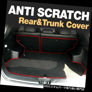 ���A�[�J�[�S�J�o�[ HYUNDAI 2010-15 Tucson ix�̂��߂̔����̌㕔���ȃJ�o�[�g�����N�ݕ��t���A�}�b�g Anti Scratch Back Seat Cover Trunk Cargo Floor Mat for HYUNDAI 2010-15 Tucson ix