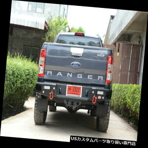 AXebvop[ tH[hW[T6 2012 2018NpLEDtHOvtn}[AXebvo[op[X`[ Hamer Rear Step Bar Bumper Steel with LED Fog Lamp For Ford Ranger T6 2012 2018