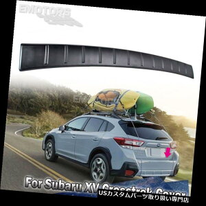 リアステップバンパー Subaru 5D Wagon XV Crosstrekリアバンパーカバープロテクターステッププレートトリム12+ For Subaru 5D Wagon XV Crosstrek Rear Bumper Cover Protector Step Plate Trim 12+