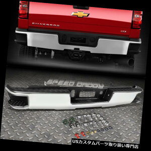 AXebvop[ 14-17 SILVERADO / SIER RATCh|bVdグAop[iR[i[TChXebvpbhtj FOR 14-17 SILVERADO/SIERRA CHROME POLISHED REAR BUMPER WITH CORNER SIDE STEP PAD