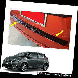 ���A�X�e�b�v�o���p�[ �g���^�����X�n�b�`�o�b�N2014 - 2017�p���A�o���p�[�X�e�b�v�J�o�[�J�[�{���u���b�N�g���� Rear Bumper Step Cover Carbon Black Trim For Toyota Yaris Hatchback 2014 - 2017 �y���s�A���i�z