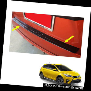���A�X�e�b�v�o���p�[ �t�B�b�g�g���^�����X�n�b�`�o�b�N14 2015�N17���A�o���p�[�X�e�b�v�J�o�[�J�[�{���u���b�N�g���� Fits Toyota Yaris Hatchback 14 2015 17 Rear Bumper Step Cover Carbon Black Trim �y���s�A