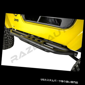AXebvop[ bNN[[TChA[}[bJ[XC_[K[h+ 97-06W[vO[TJpTChXebv Rock Crawler Side Armor Rocker Slider Guard+Side Step for 97-06 Jeep Wrangler TJ