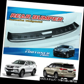 リアステップバンパー リアシルブラックバンパープロテクターステップガードフィットトヨタFortuner Suv 2016 2017 Rear Sill Black Bumper Protect Step Gurads Fits Toyota Fortuner Suv 2016 2017