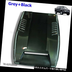 {lbgt[hxgXN[vJo[ O[ubNt[hXN[vxg{lbgJo[tBbgtH[hW[Mc Mk 2 XLT 2015-2017 Grey Black Hood Scoop Vent Bonnet Cover Fits Ford Ranger Mc Mk2 X