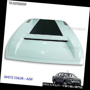 {lbgt[hxgXN[vJo[ v^[zCgxgt[hXN[v{lbgJo[tBbgtH[hW[T6 Px2 Mk2 2015 16 17 Raptor White Vent Hood Scoop Bonnet Cover Fits Ford Ranger T6 