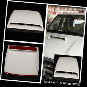 {lbgt[hxgXN[vJo[ Ԃ̑Iȏõ{lbgJo[C̎̃t[h̃XN[v̏o̕ՓI White Car Decorative Vent Bonnet Cover Air Flow Intake Hood Scoop Vent Uni