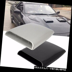 {lbgt[hxgXN[vJo[ jo[TJ[Vo[GAt[Ce[Nt[hXN[v{lbgxgJo[M2 Universal Car Decorative Silver Air Flow Intake Hood Scoop Bonnet Vent C