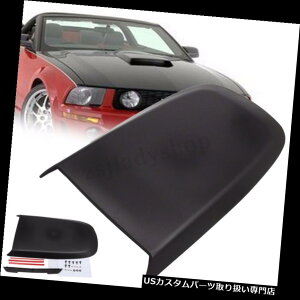 ボンネットフードベントスクープカバー フォードマスタングGT V8 05-09のための黒い車のフロントフードスクープボンネットベントカバーキット Black Car Front Hood Scoop Bonnet Vent Cover Kit For Ford Musta
