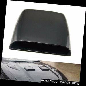 {lbgt[hxgXN[vJo[ Ԃ̑V~[VDIYCzCt[hXN[v{lbgxgJo[ubN Car Decorative Simulation DIY Air Flow Intake Hood Scoop Bonnet Vent Cover Black