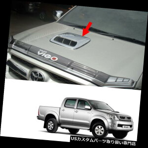 {lbgt[hxgXN[vJo[ ^{lbgt[hXN[vxgJo[gN[tBbgg^nCbNXr[S2005 2010 Small Bonnet Hood Scoop Vent Cover Trim Chrome Fits Toyota Hil