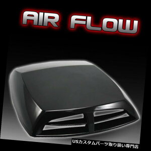 {lbgt[hxgXN[vJo[ Ԃ̃t[hGAt[zCXN[vO{lbgxgJo[V Car Hood Air Flow Intake Scoop Exterior Bonnet Vent Cover Decoration Black New