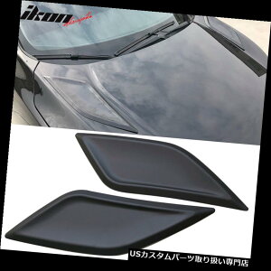 {lbgt[hxgXN[vJo[ 16-18 Honda Civic 10th Gen SedanN[yV1X^Ct[hxg2PcubNABSɃtBbg Fits 16-18 Honda Civic 10th Gen Sedan Coupe V1 Style Hood Vents 2Pc Black ABS