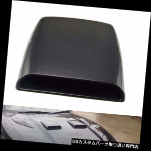 {lbgt[hxgXN[vJo[ Ԃ̑IȃV~[VDIY̋C̎̃XN[ṽ{lbg̏oJo[ Black Car Decorative Simulation DIY Air Flow Intake Hood Scoop Bonnet V