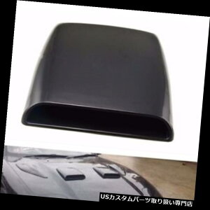 {lbgt[hxgXN[vJo[ Ԃ̑IȃV~[VDIY̋C̎̃XN[ṽ{lbg̏oJo[ Black Car Decorative Simulation DIY Air Flow Intake Hood Scoop Bonnet V