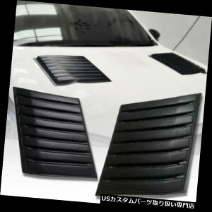 ボンネットフードベントスクープカバー トヨタハイラックスレボM70 2015-2017用ボンネットスクープカバーサイドベントマットブラックフィット BONNET SCOOP COVER SIDE VENT MATTE BLACK FIT FOR TOYOTA HILUX RE