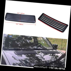 �{���l�b�g�t�[�h�x���g�X�N�[�v�J�o�[ 48 * 16.7�Z���`�Ԃ�SUV�����I�ȋC���̋z�C�X�N�[�v�^�[�{�{���l�b�g�x���g�J�o�[�u���b�N 48*16.7cm Car SUV Decorative Air Flow Intake Scoop Turbo Bonnet Vent Cover Black
