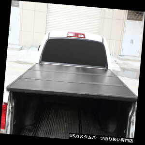 gm[Jo[ gmJo[ tH[hF-150 2004-2018 5.5ftgbNxbhpn[h\bhO܂gm[Jo[bN܂B Lock Hard Solid Tri-Fold Tonneau Cover For Ford F-150 2004-2018 5.5ft Truck Bed