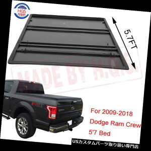 gm[Jo[ gmJo[ 2009-2018p_bWN[Lu5'7 5'8xbhO܂vTonneau TonnoJo[ For 2009-2018 Dodge Ram Crew Cab 5'7 5'8 Bed Tri-Folding Pro Tonneau Tonno Cover