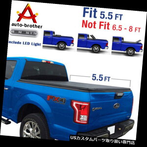 gm[Jo[ gmJo[ 5.5 'xbhO܂gm[\tgJo[ubNJ[tBbgF-150 2015-2018 5.5' Bed Tri-Fold Tonneau Soft Cover Black Color Fit For Ford F-150 2015-2018