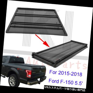 gm[Jo[ gmJo[ 5.5FT\tgO܂Tonneau2015N - 2018NtH[hF - 150V[gxbhpJo[gݗĂ 5.5FT Soft Tri-Fold Tonneau Assemble Cover For 2015-2018 Ford F-150 Short Bed