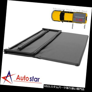 gm[Jo[ gmJo[ 2015-2018tH[hF-150 5.5ftgbNxbhp\tgO܂gmJo[ Soft Tri-Fold Tonneau Cover For 2015-2018 Ford F-150 5.5ft Truck Bed