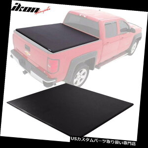 gm[Jo[ gmJo[ 09-18tH[hF-150 5.5 '66 "V[gxbhbN\tgO܂gm[Jo[ubN Fits 09-18 Ford F-150 5.5' 66" Short Bed Lock Soft Tri-Fold Tonneau Cover Black