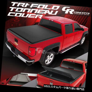 gm[Jo[ gmJo[ 04-14tH[hF150 5.5 'xbht[gTChpubNrj\tgO܂glJo[ BLACK VINYL SOFT TRI-FOLD TONNEAU COVER FOR 04-14 FORD F150 5.5' BED FLEETSIDE