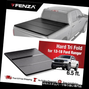 gm[Jo[ gmJo[ 12-18ptH[hW[iAofj_uLugm[Jo[n[h3܂ For 12-18 Ford Ranger (Export Model) Double Cab Tonneau Cover Hard Tri Fold
