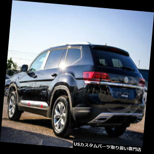 US���b�J�[�p�l���J�o�[ 2018-2019�t�H���N�X���[�Q���A�g���X�t���b�g�X�e�����X�X�`�[���{�f�B�T�C�h���[���f�B���O�g�������A4�� 2018-2019 Volkswagen Atlas Flat Stainless Steel Body Side Molding Trim Lower 