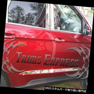 US���b�J�[�p�l���J�o�[ 2015-2019�t�H�[�h�G�b�W4�s�[�X�N���[���X�e�����X�X�`�[���{�f�B�T�C�h���[���f�B���O�g����1 1/2  2015-2019 Ford Edge 4Pc Chrome Stainless Steel Body Side Molding Trim 1 1/2 �y���s�A