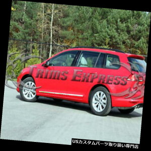 US���b�J�[�p�l���J�o�[ 13-17�t�H���N�X���[�Q���W�F�b�^���S���t���b�g�X�e�����X�X�`�[���{�f�B�T�C�h���[���f�B���O�g�����N���[�� 13-17 Volkswagen Jetta Wagon Flat Stainless Steel Body Side Molding Tr
