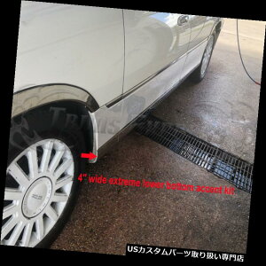 US���b�J�[�p�l���J�o�[ 2000-2009�����J�[���^�E���J�[L���f�����b�J�[���b�J�[�p�l���{�f�B�T�C�h���[���f�B���O�g����-8pc 2000-2009 Lincoln Town Car L Model Lower Rocker Panel Body Side Molding Trim-8pc �y��
