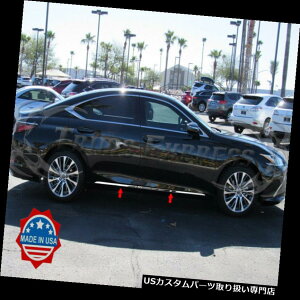 US���b�J�[�p�l���J�o�[ 2019-2020 Lexus ES350 ES300 4Pc�X�e�����X�X�`�[���{�f�B�T�C�h���[���f�B���O�g����1 �t���b�g 2019-2020 Lexus ES350 ES300 4Pc Stainless Steel Body Side Molding Trim 1 Flat �y���s�A���i�z