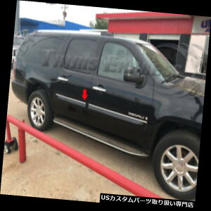 US���b�J�[�p�l���J�o�[ 2007-2009 GMC Yukon XL�N���[���X�e�����X�X�`�[���{�f�B�T�C�h���[���f�B���O�g�����I�[�o�[���C1  2007-2009 GMC Yukon XL Chrome Stainless Steel Body Side Molding Trim Overlay 1 �y���s�A