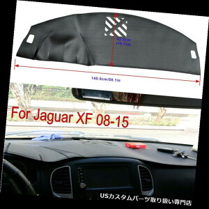 US_bV{[h Jo[ WK[XF 08-15̂߂̍v_bVJo[_bV}bg_bV{[h}bgpbhA`T Black Leather Dash Cover Dashmat Dashboard Mat Pad Anti Sun For Jaguar XF 08-15