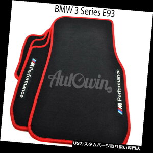 tA}bg /// MptH[}XStBMW 3V[YE93bhEhptA}bgNEW Floor Mats For BMW 3 Series E93 Red Rounds With ///M Performance Logo NEW