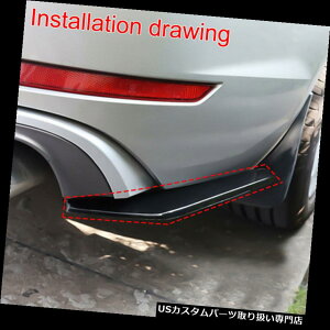 USJi[h 2{jo[T̂Ԃ̃Aop[bvfBt[U[Xvb^Ji[hveN^[ 2x Universal Glossy Car Rear Bumper Lip Diffuser Splitter Canard Protector