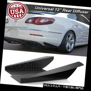 USJi[h 12 "Dodge 3 Gen 3Aop[bv_EtH[XGvXvb^[fBt[U[Ji[h 12" Gen 3 Rear Bumper Lip Downforce Apron Splitter Diffuser Canard For Dodge