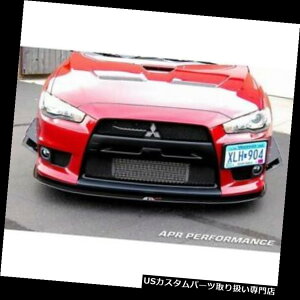 USカナード APRパフォーマンスカーボンファイバーフロントバンパーカナードセット08-15エボXエボリューション10 APR Performance Carbon Fiber Front Bumper Canards Set 08-15 Evo X Evolution 10