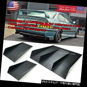 USJi[h VW̃|VF̂߂3ABS㕔op[̊gŨfBoC_[̎L̂Ђ̃Ji[h 3 Pcs ABS Black Rear Bumper Diffuser Splitter Shark Fins Canards For VW Porsche