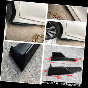 US�J�i�[�h 2�|���E���^���u���b�N�A�O���b�V�u���[�V���O���b�N�E�B���O���b�g�E�B���O�J�i�[�h�f�B�t���[�U�[ 2 Pcs Polyurethane Black Aggressive Racing look Winglet Wings Canard Diffuser