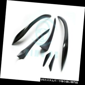 USJi[h ZfXW176 ANXAMGX|[cA45op[SEpJ[{t@Co[tgJi[h6PCS Carbon Fiber Front Canard 6PCS for Mercedes W176 A-Class AMG Sport A45 Bumper SE