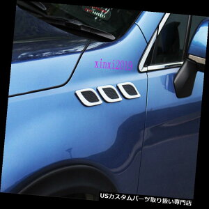 USカナード 6xサイドベントエアフローフロントフェンダーカナードストリップカバースバルXV 2017 2018用 6x Side Vent Air Flow Front Fender Canard Strip cover For Subaru XV 2017 2018