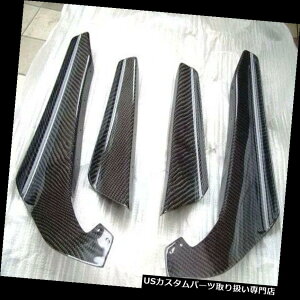 USJi[h ỸXJCCR34 GTR̂߂̒Yf@ۂ̃tgEop[̃Ji[h̃fBoC_[ Carbon Fiber Front Bumper Canards Splitters For Nissan Skyline R34 GTR