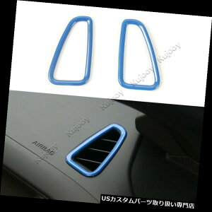 �_�b�V���{�[�h�}�b�g �V�{���[�J�}��17+�̂��߂̐�ABS�_�b�V���{�[�h�̍��̉E�̏o�������O�J�o�[�t���[�� Blue ABS Dash Board Left Right Vent Ring Cover Frame for Chevrolet Camaro 17+