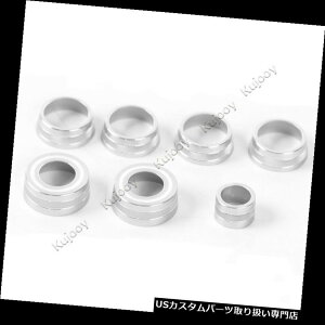 _bV{[h}bg V{[J}17+̂߂7{̋⍇̃_bV{[h{^Jo[Ot[ 7pcs Silver Alloy Dash Board Button Cover Ring Frame for Chevrolet Camaro 17+