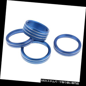 _bV{[h}bg W[vO[JLu[̂߂4xGARI[fBI_bVmuXCb`Jo[A 4x Air Conditioning Audio Dash Knob Switch Cover. for Jeep Wrangler JL Blue
