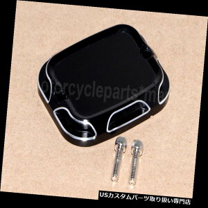 gCN Jo[ n[[c[O\teC_CigCNpubNtgu[L}X^[V_[Jo[ Black Front Brake Master Cylinder Cover for Harley Touring Softail Dyna Trike